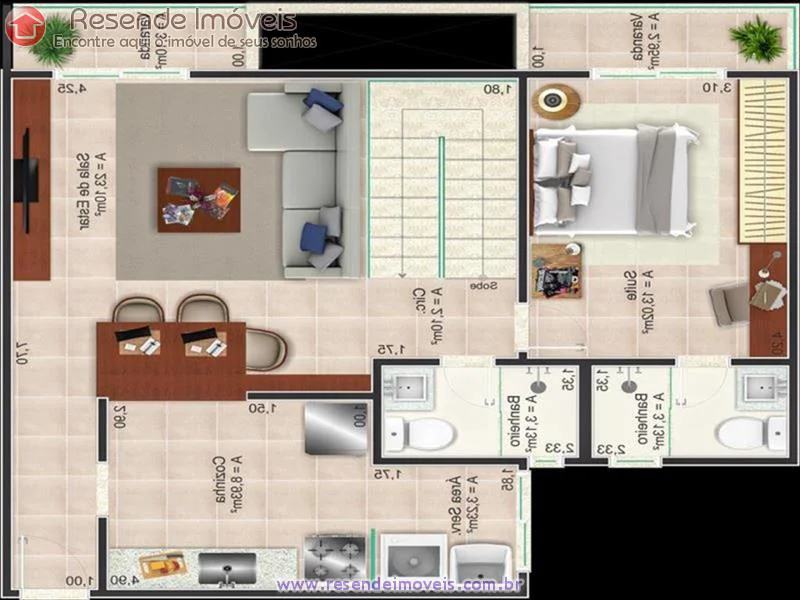 Foto 10 de 16 - Apartamento para aluguel em Santa Isabel