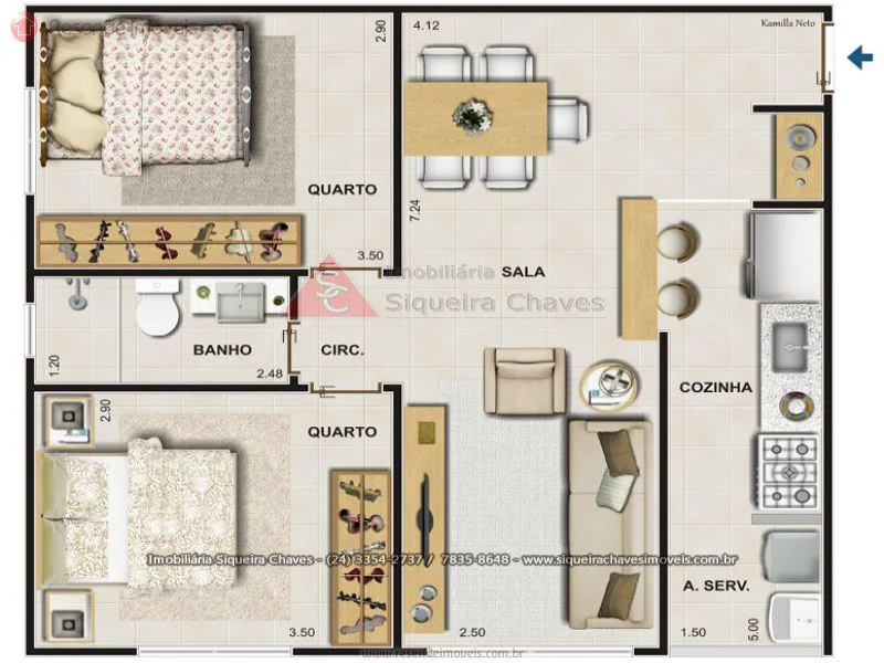 Foto 6 de 6 - Apartamento para venda em Liberdade