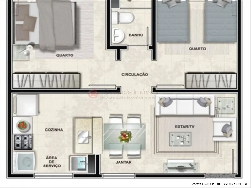 Foto 4 de 5 - Apartamento para aluguel em Paraíso