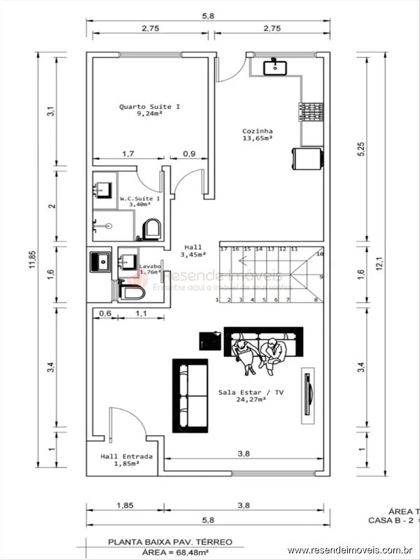 Foto 3 de 14 - Casa para venda em Parque Ipiranga II