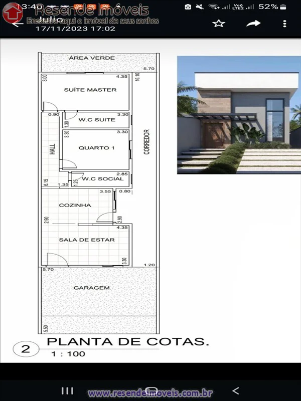 Foto 2 de 9 - Casa para venda em Bela Vista